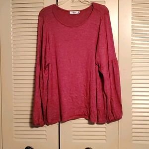 Lightweight sweater material long sleeve
